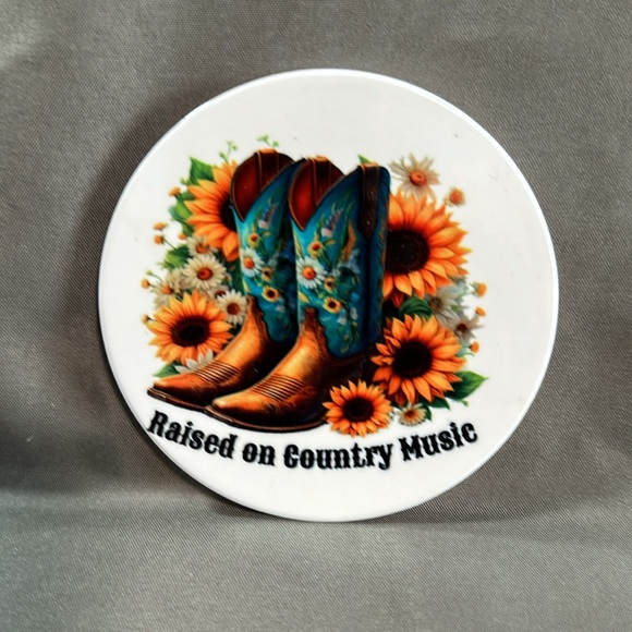 Set of Western Style Ceramic Coasters - Picture 4 of 5